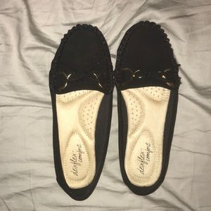 Black loafers